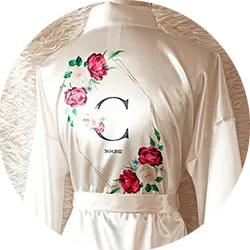 bata personalizada en circulo